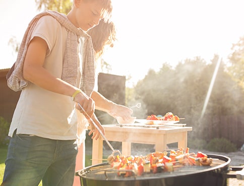 Garten Grill und Terrasse